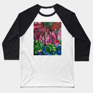 Water Lilies Baseball T-Shirt